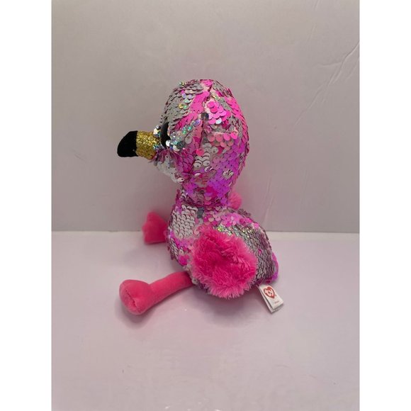 TY Beanie Boos Pinky Flamingo Plush - Picture 3 of 5